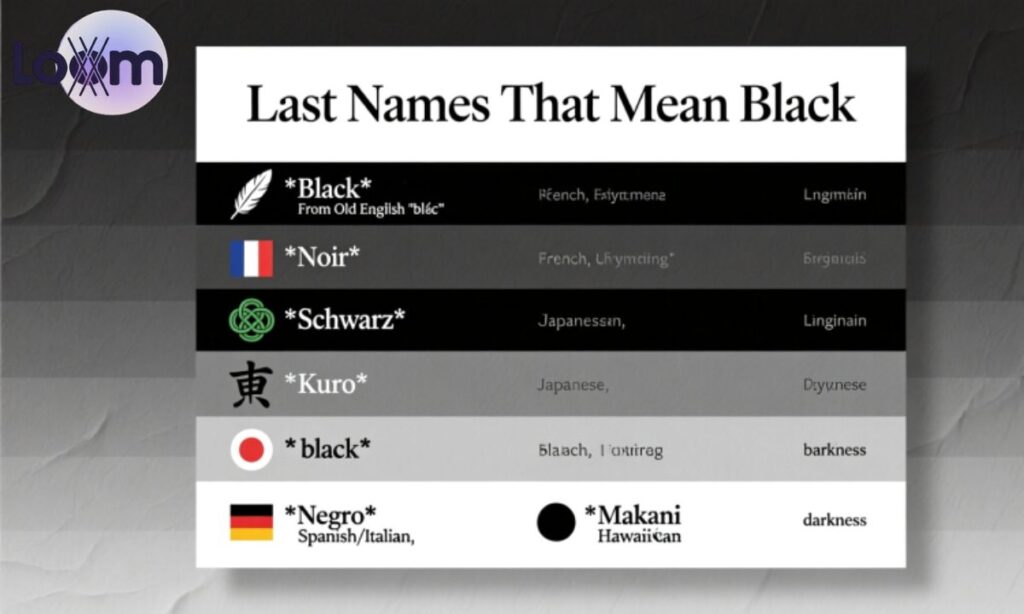 Last Names That Mean Black