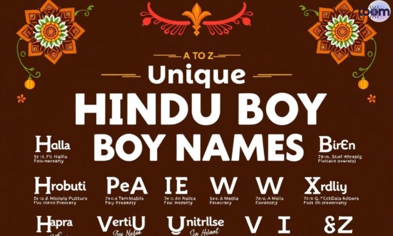 130+ Unique Hindu Baby Boy Names With Meaning Starting From A To Z