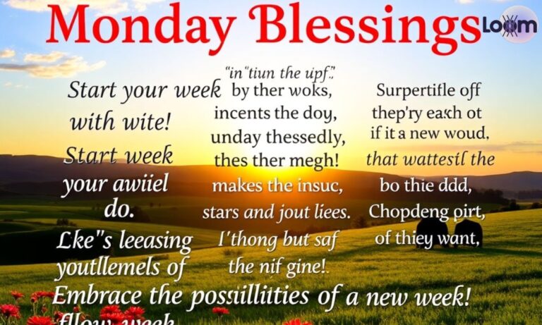 160+ Positive, Inspirational Monday Blessings, Quotes and Prayers