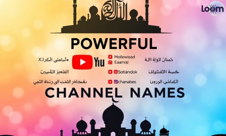 600+ Powerful Islamic YouTube Channel Name Ideas 2025