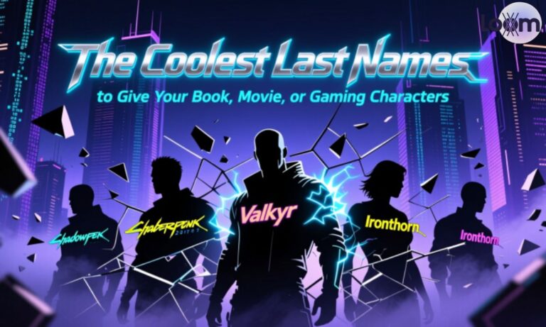 _of the Coolest Last Names To Give Your Book, Movie or Gaming Characters