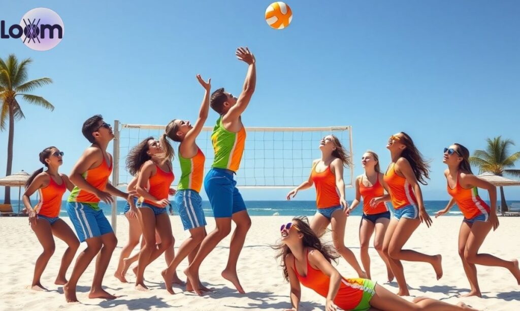 Coed volleyball team