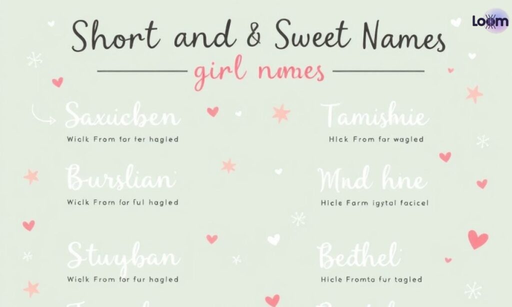 Short and Sweet French Girl Names