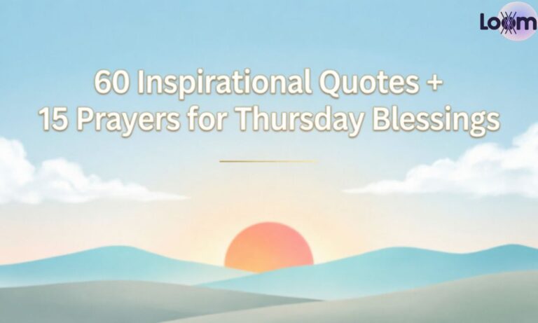 60 Inspirational Quotes + 15 Prayers for Thursday Blessings 